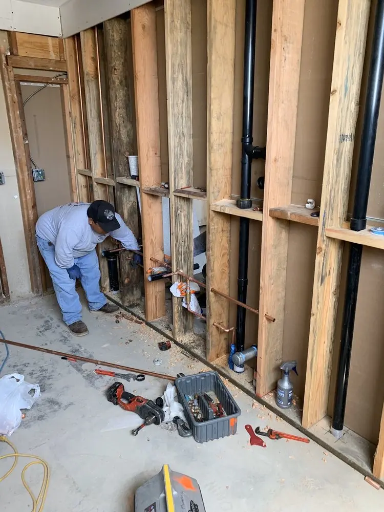 Commercial rough-in plumbing for Trenchless Sewer Repair in Asheboro